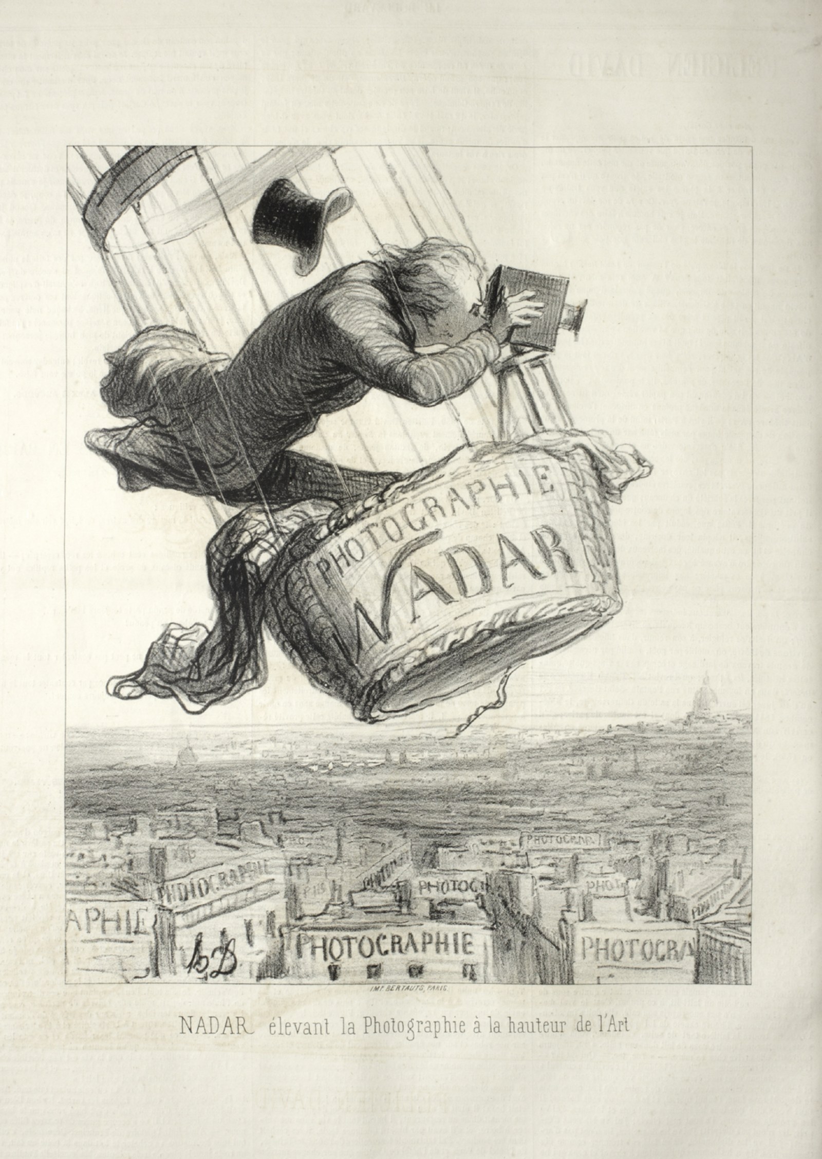 Honoré Daumier: Nadar erhebt die Photographie zur Kunst, Lithographie, 1862 (LD 3248)